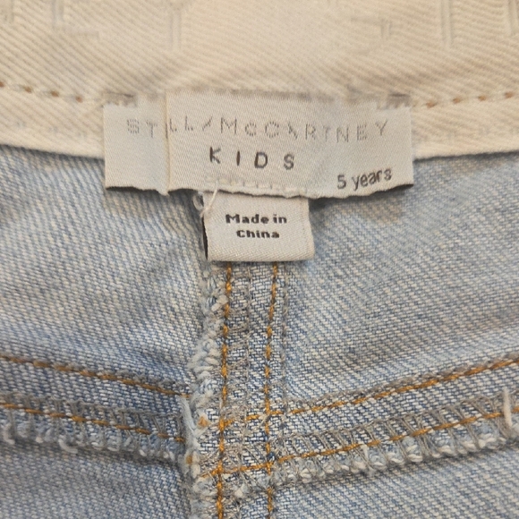 Stella McCartney Light Blue Kids Denim Shorts - Picture 7 of 12